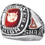Personalized Men's USA Class Ring in Valadium metals, Silver Plus, Yellow and White Gold