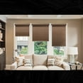 thumbnail image 2 of Chicology Snap-N'-Glide Cordless Roller Shade, Felton Truffle (Natural Woven) 20"W X 72"H, 2 of 8