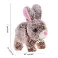 thumbnail image 6 of Electric Plush Rabbit Toy for Kids Simulation Singing Bunnies Toy Barking Rabbit Baby Crawing Learning Toy Toddler Gift, 6 of 8