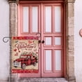 thumbnail image 6 of Jbralid Home Decorative Happy Valentine's Day Garden Flag, Vintage Red Plaid Truck Yard Buffalo Check Love Hearts Tulips Outside Decorations, Anniversary Wedding Outdoor Small Decor Double Sided 12x18, 6 of 7