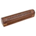 thumbnail image 2 of 2 Pack - Incense Stick Holder - Coffin Style - Wood Incense Stick Burner - Handcarved (Natural), 2 of 6