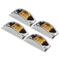 thumbnail image 3 of Filfeel 4 Pcs Car Side Marker Light, 12 LED Side Marker Light Amber Indicator Waterproof Clearance Signal Lamp Car Replacement, 3 of 8