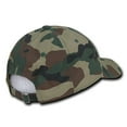 thumbnail image 3 of Decky 239 6 Panel Low Profile Relaxed Ripstop Dad Hat-Woodland, 3 of 3