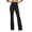 Black, variant on Women's Dress Pants High Waisted Stretch Formal Business Slim Flared Work Pants with Pockets Fall Spring Pull On Office Slacks Brown XXL
