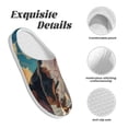 thumbnail image 5 of Lsque Colorful Sky Puppy Pattern Womens Comfort Cotton on Scuff With Memory Foam and Anti-skid Sole Slipper-46/47, 5 of 7