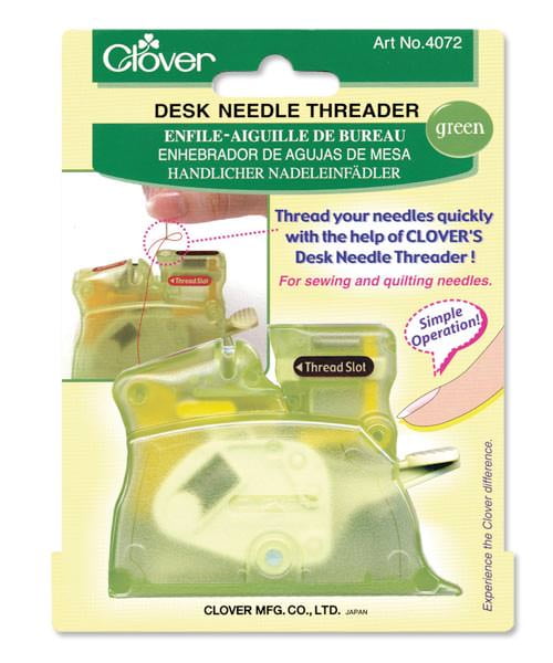 Clover Needlecraft Desk Needle Threader Green