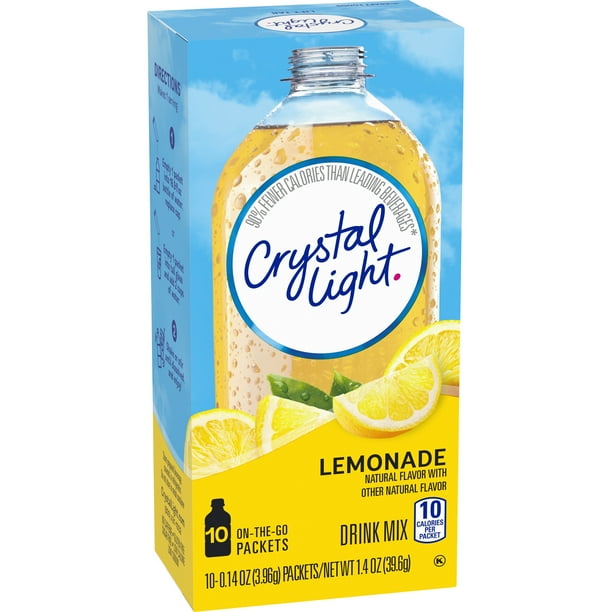 Crystal Light Lemonade OnTheGo Powdered Drink Mix, 10 ct 0.14 oz