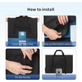 thumbnail image 4 of Adjustable Travel Carrying Case for 24''Desktop Monitor(Universal), Protective Storage Bag for Monitor Dust Cover with Carry Handle for 24 inch Screen and Accessories（black）, 4 of 5