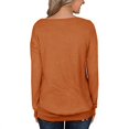 thumbnail image 2 of Women's Fashion Lace Stitching Solid Color Long-Sleeved T-shirt, 2 of 2