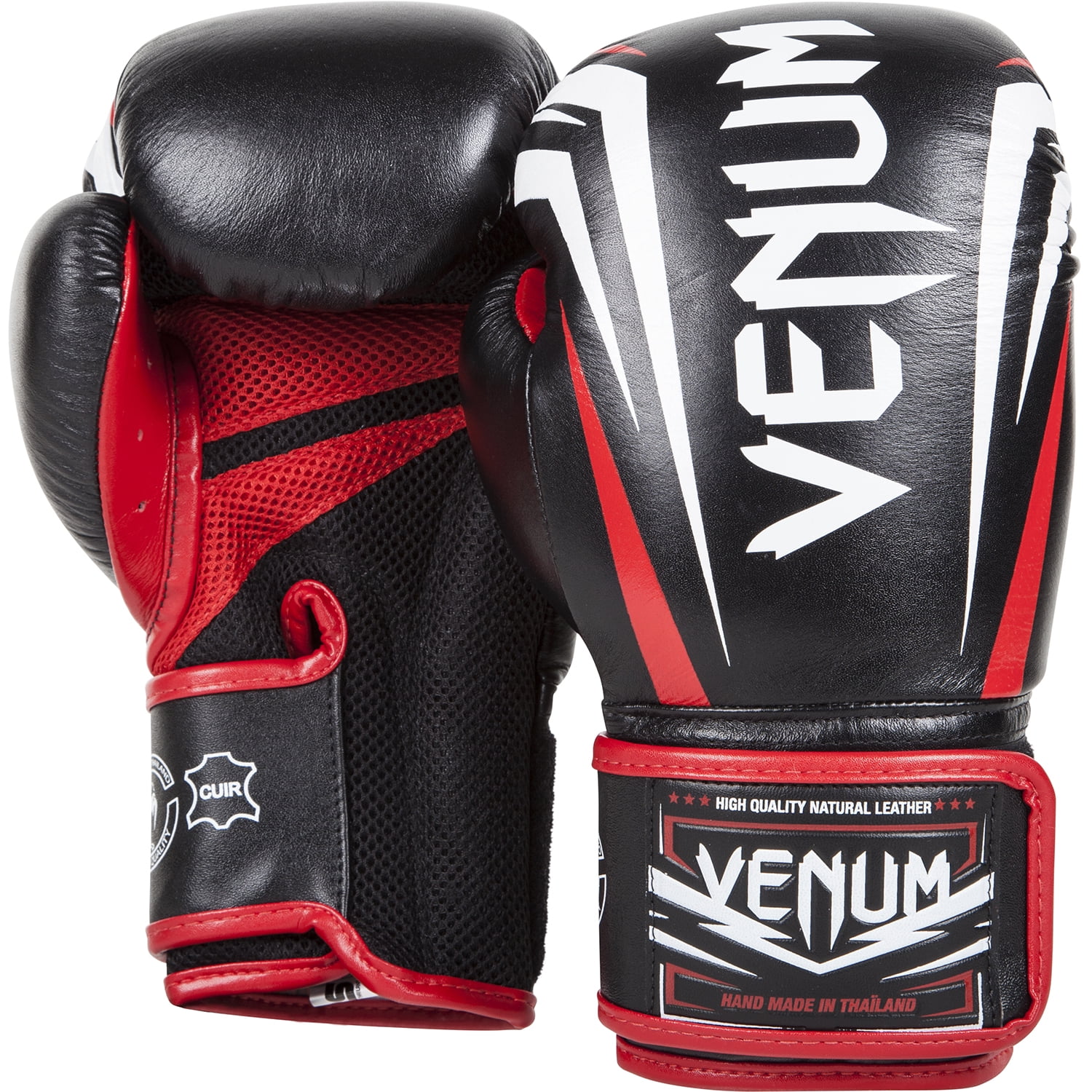 Venum Gladiator 3.0 MMA Gloves Semi Leather Martial Arts Sparring Fight Red 