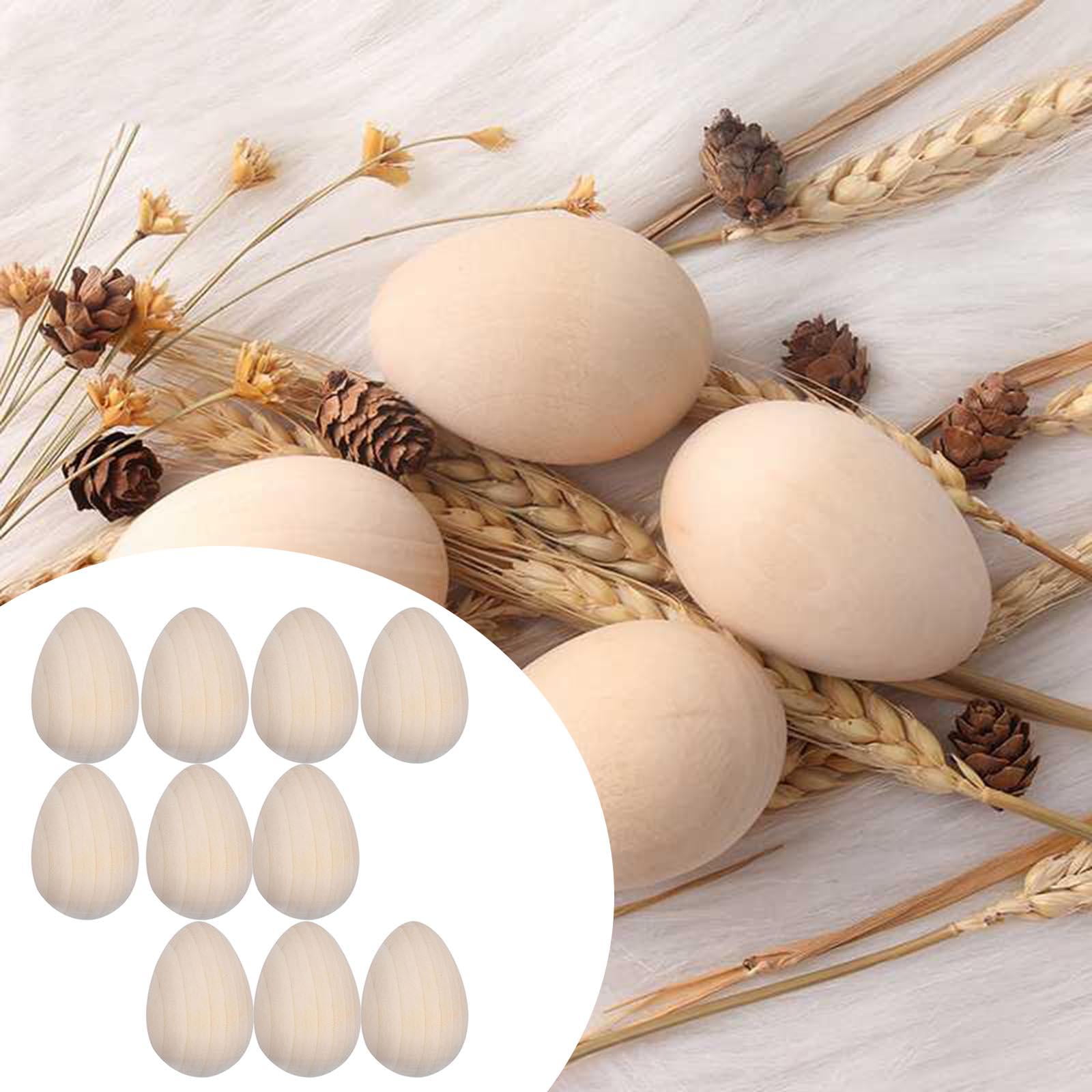 FVDPWYE 10 Pieces Easter Eggs Simulation Egg Hand Painted DIY Crafts Educational Toy for