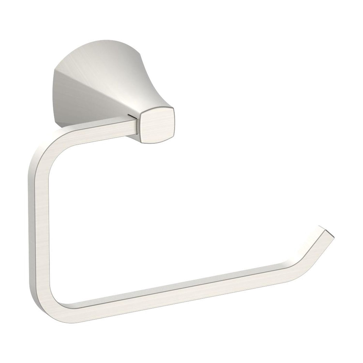 Better Homes & Gardens Simple Flare Style Wall Mount Toilet Paper Holder in Satin Nickel Finish