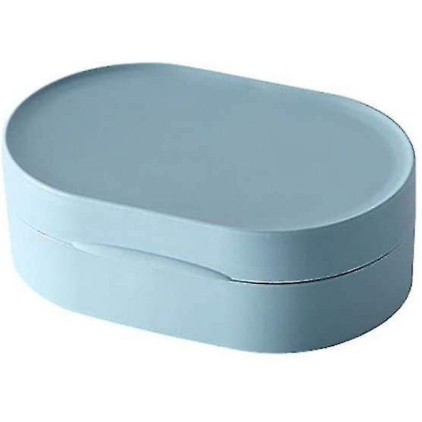 Soporte para caja de jabón de viaje con tapa Soporte para jabón portátil a prueba de agua Soporte para caja de jabón para ducha en el hogar Camping al aire libre Suministros portátiles para el hogar al aire libre Azul Rojo Verde Cocina, Decoración y Otros
