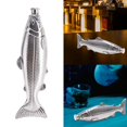 thumbnail image 2 of CIYISON 5Oz Fish Designs Beverage Bottle 304Stainless Steel Flask Beverages Wine Bottle Great for Social Gatherings and Own Use, 2 of 10