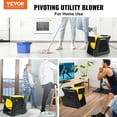 thumbnail image 2 of VEVOR Ventilador utilitario pivotante, soplador de piso de alta velocidad de 600 CFM para secar, enfriar, ventilar, agotar, mover aire con ángulo de soplado de 300°, ventilador secador de alfombras po, 2 of 5