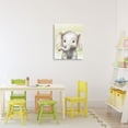 thumbnail image 3 of Stupell Industries Farmhouse Jungle Friends Baby Elephant Canvas Art, 16 x 20, by Christine Simpson Art, 3 of 8