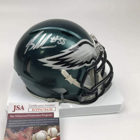 Autographed/Signed Brandon Graham Philadelphia Eagles Mini Football Helmet JSA COA