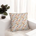 thumbnail image 6 of Pofeuu Retro Floral Print Double-sided plush pillowcase Square Throw Pillow Covers Pillows Cover for Living Room Bedroom Sofa Couch Cushion Cover（No pillow core）-26"x26", 6 of 7