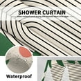 thumbnail image 2 of Boho Mid Century Shower Curtain Beige Abstract Bohemian Neutral Shower Curtains for Bathroom Decor 72W x 72 L Inches Spring Summer Leaves Modern Minimalist Waterproof Fabric Shower Curtains, 2 of 6
