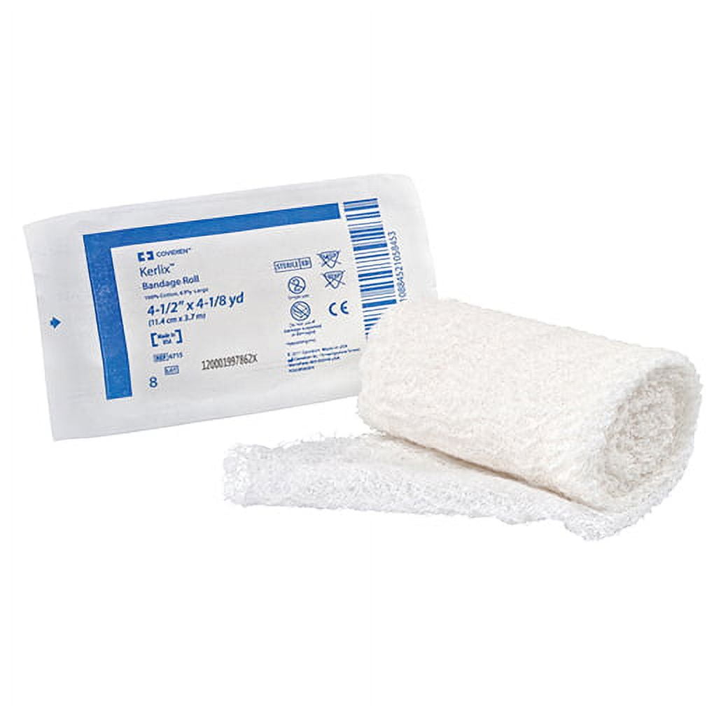 Kendall KERLIX Gauze Bandage Roll - St, 3.4"X3.6Yd, Box of 96 - Model 6725