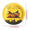 thumbnail image 3 of Suministros para fiestas de Halloween, vajilla de papel desechable para Halloween, plato de papel redondo, 3 of 3