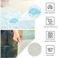 thumbnail image 4 of Dreamtimes Bathroom Rug Toiletry Mat Set Capybara in Water Print, Soft Absorbent Bath Rug and U-Shaped Contour Toilet Rug, Non-Slip Bath Carpet Bath Mats for Bathroom 17.3"x13.4"+23.6"x15.7", 4 of 5