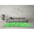 thumbnail image 3 of Ahgly Company Indoor Square Abstract Emerald Green Contemporary Area Rugs, 6' Square, 3 of 4