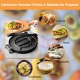 thumbnail image 2 of Prensa de Tortilla de Hierro Fundido M&aacute;quina para Tortillas y Quesadillas Antiadherente Resistente 19.5cm, Herramienta Prensa de Burrito Taco para Hacer Omelette Tacos Chapati Roti Pan en C, 2 of 6