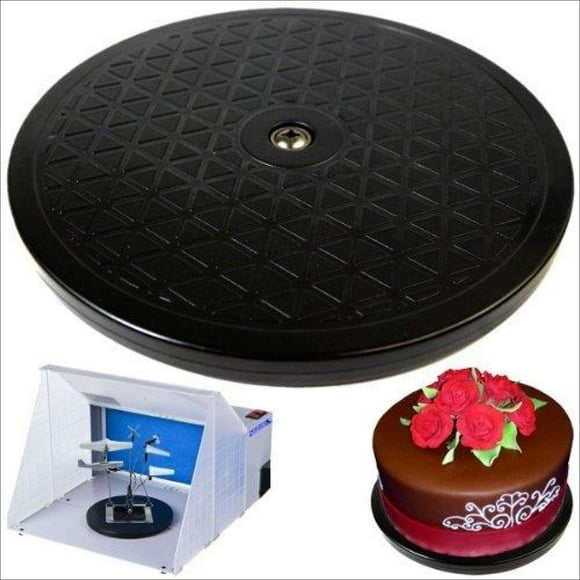 Master Airbrush Smooth Rotating 7.5 in. Diameter Turntable - For Hobby Spray Booths, Airbrushing Projects, Cake Decorating, Rotating TV or Monitor and More