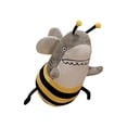 thumbnail image 2 of Funny Shark Bee Hybrid Plush Toy, Creative Spoof Stuffed Animal Doll, Soft Quirky Plushie Gift for Boys Girls and Adults D#181 Multicolor, 2 of 8