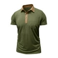 thumbnail image 6 of Yiliang Mens Vintage Wrinkle Free Polo Shirt Stretch Comfortable Summer Top business Ready Tee, 6 of 6