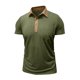 thumbnail image 5 of pstuiky camisetas para hombre, Camiseta informal de color liso con botones y bolsillos para hombre ropa de hombre xl, 5 of 6