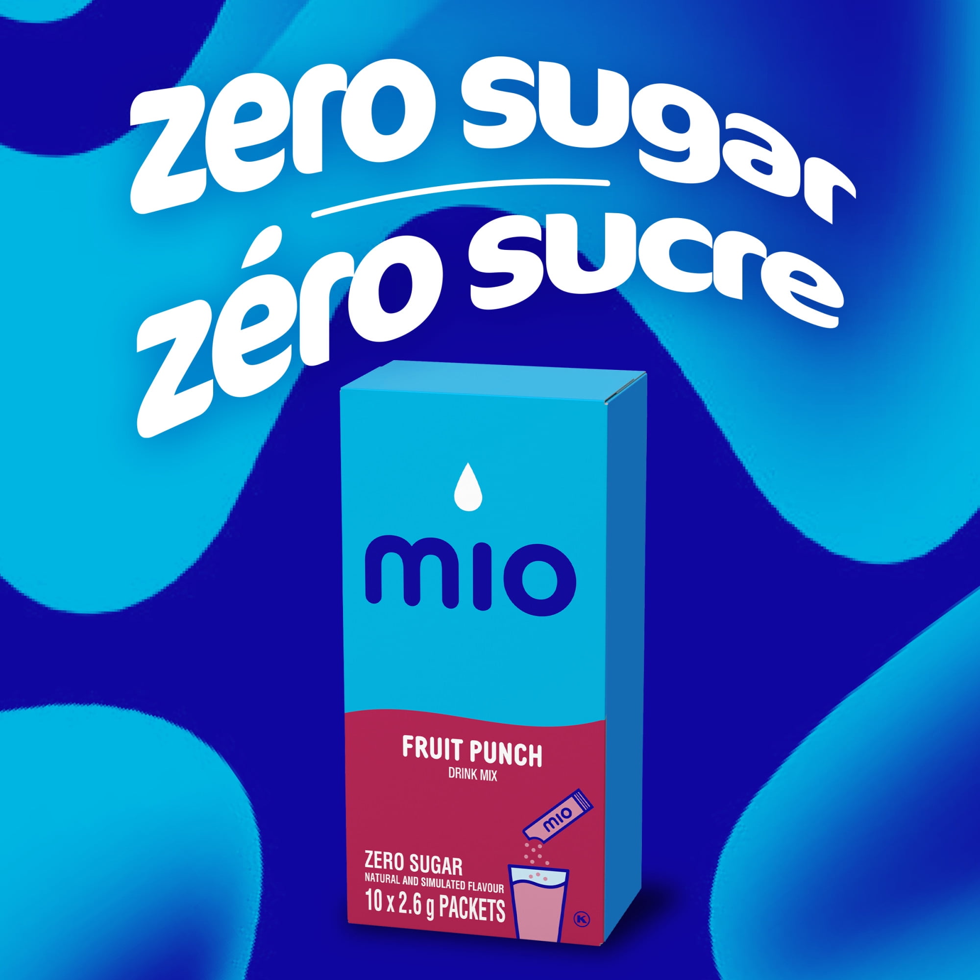 Mélange Pour Boisson En Poudre Punch Aux Fruits, Sachets De 2, 6 G, Boîte De 10 Ct 10pk