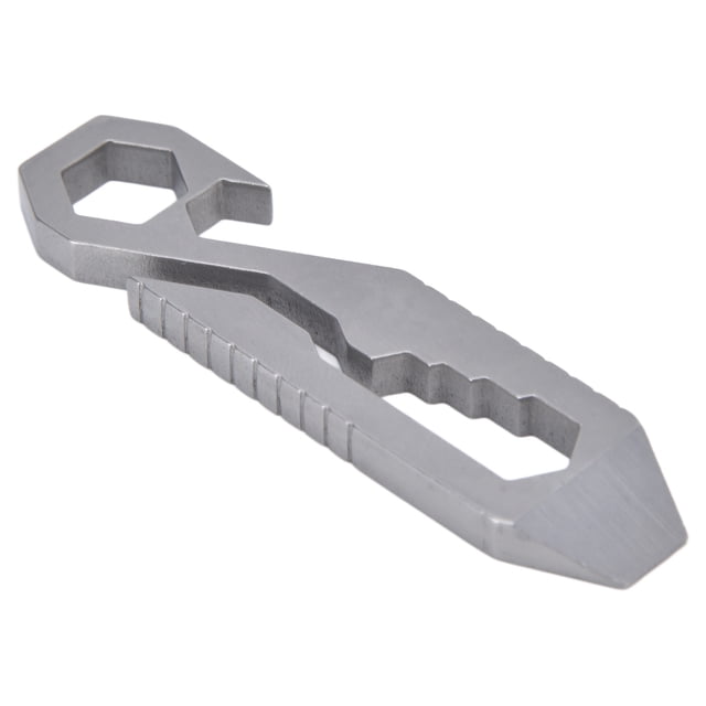 Compact Stainless Steel Multitool - 4-in-1 Keychain Utility for Travel, Camping, and Outdoor Adventures
