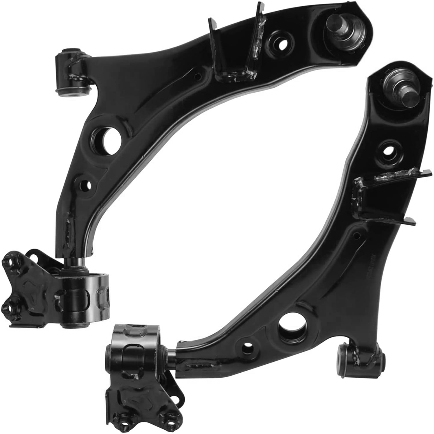 Detroit Axle - Front 10pc Suspension Kit for 2007-2014 Ford Edge 07-15 Lincoln MKX 2007 2008 2009 2010 2011 2012 2013 2014, 2 Lower Control Arms 2 Sway Bars 4 Inner Outer Tie Rods 2 Boots Replacement