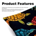 thumbnail image 2 of Turtle Seamless Set with Unique Patterns - 2 Pack Decorative Pillows for Bed - Includes Pillow Inserts - Available in 16x16, 18x18, 20x20 Inches for Any Occasion, 2 of 6