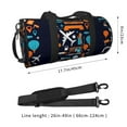 thumbnail image 4 of Bingfone Creative Transport Print Gym Duffle Backpack for Men Women,Travel Weekender Carry-On Bags with Detachable Back Pack Straps for Traveling Overnight Climb Sports, 4 of 8