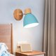 thumbnail image 4 of Aplique LED, lámpara decorativa de fondo, personalizable, moderna, para dormitorio, sala de estar, ajustable, de metal, base de madera, luz cálida, para oficina, 2 niveles,Wsvlmg, 4 of 9