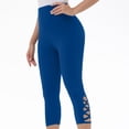 thumbnail image 5 of WQQZJJ Women's Yoga Fitness Pants Summer High Waist Solid Color Slim Leggings Comfortable Soft Cycling Running Capri Pants, 5 of 8