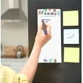 thumbnail image 6 of Inkdotpot Pack of 6 Funny Magnetic Dry Erase List For Fridge, Wipe Clean w/ NoStain, Quick Notes Shopping & Grocery List Whiteboard for Fridge, 8.75" x 3.8"(Tropical), 6 of 6