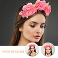 thumbnail image 3 of unbranded 3Ud Floral Rosa Con Peonías Artificiales Realistas Para De Bodas Y Fiestas, 3 of 8