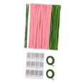 thumbnail image 3 of GUOOL Pipe Cleaner Flower Kit Soft Floral Wires for Family Art Project Activity Friend Kit for 10 tulips, 3 of 9