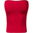 thumbnail image 2 of Women's Basic Casual Strapless Backless Bandeau Bra Tube Top, 2 of 5
