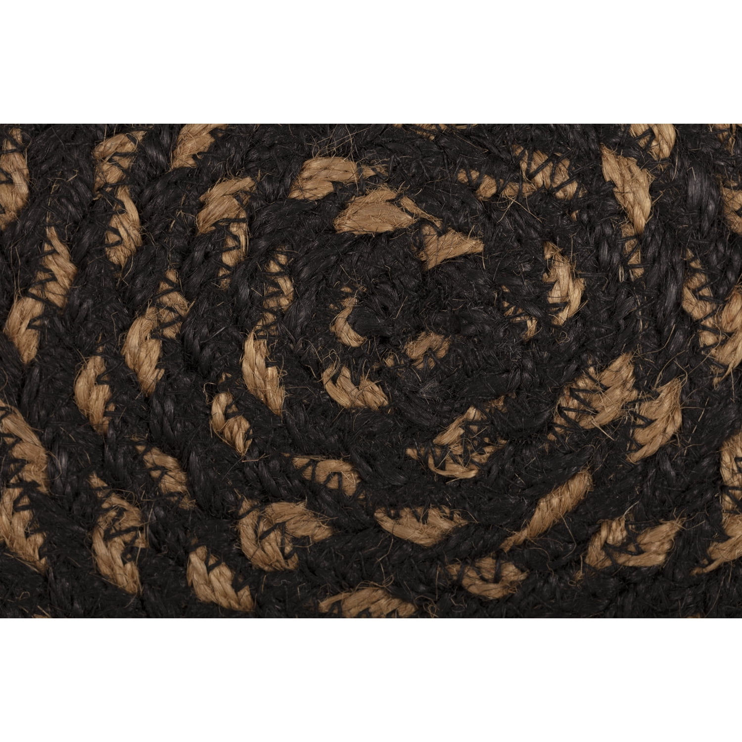 VHC Brands Farmhouse Primitive Jute Black Textured Kitchen Placemat Stencil Stars Set of 6 12"x18"