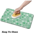 thumbnail image 4 of Dog Food Mat, Absorbent Water Bowl Mats Cat Pet Feeding Placemats Green 12 * 20 inch, 4 of 6