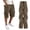 AP16_Brown, variant on 3 Pack Cargo Shorts for Men Casual Cotton Classic Bermuda Shorts with Pockets Drawstring Comfort Big and Tall Shorts Purple L