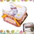 thumbnail image 4 of Easter Jar Cookie Jar Elegant Metal Tinplate Empty Tins Jars Cookie Box Storage Containers Easter Gift Box Decor With Lids And Handle For Easter Decoration Holiday Part, 4 of 4