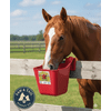 Little Giant 12 Quart Plastic Hook Over Feeder Mountable Livestock Feed Bucket Red