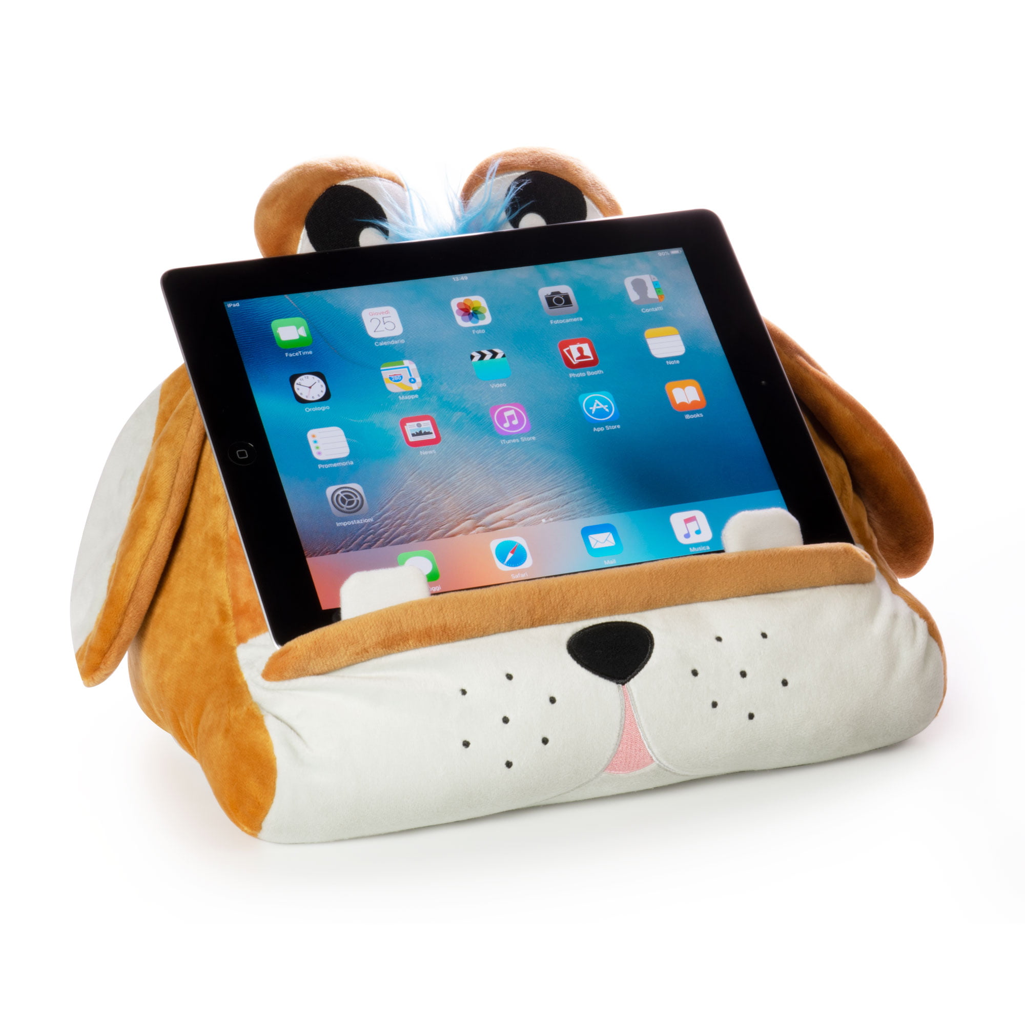 Cuddly Reader Supporto per iPad per Bambini, Supporto Tablet, Reggilibro, Cuscino da Lettura, Leggere a Letto, Cuscino Porta-Tablet