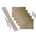 thumbnail image 1 of FASÄDE Rings Decorative Vinyl Backsplash 15 sq ft Kit in Copper Fantasy, 1 of 6